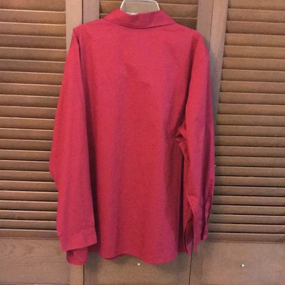 NEW Bob Mackie Sequin Cranberry Long Blouse…XL - Picture 3 of 5